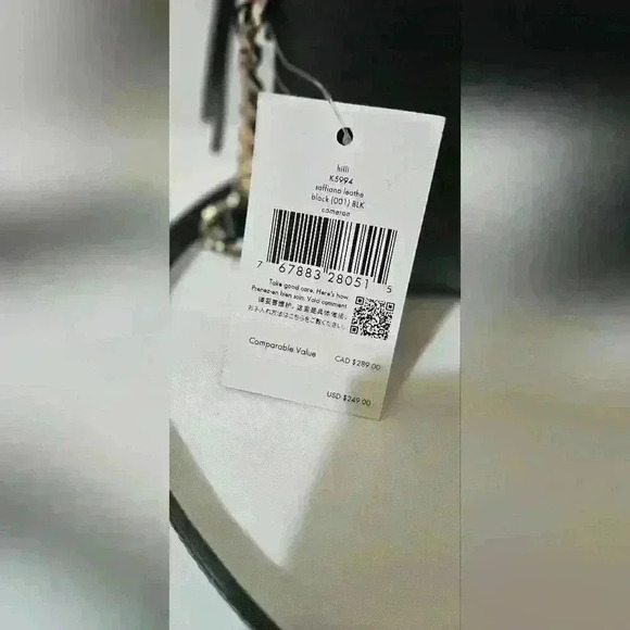 NWT Kate Spade Cameron Black Crossbody Bag - Picture 8 of 11